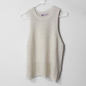 SO Cream Crochet Sleeveless Top Size XL NWOT